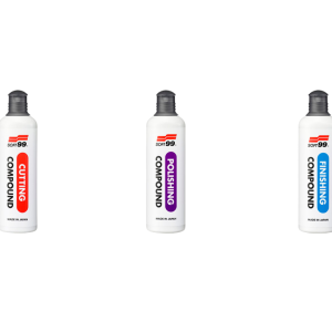 Combo Pulido profesional: Cutting compound + Polish Compound + Finish Compound.