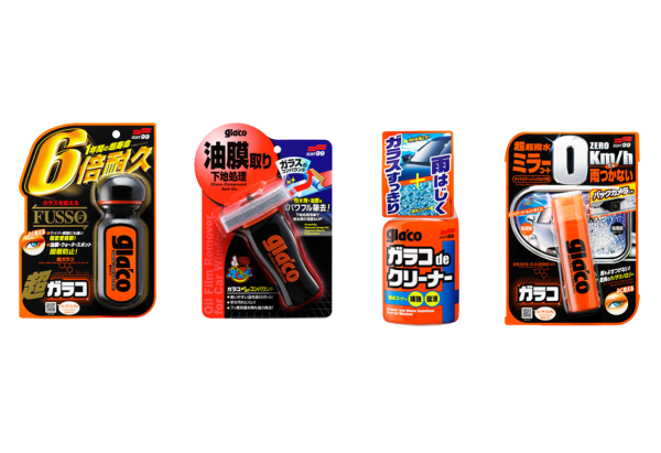 Combo Glaco Plus: Ultraglaco + Glaco Glass Compound + Glaco Da Cleaner + Glaco mirror Z.