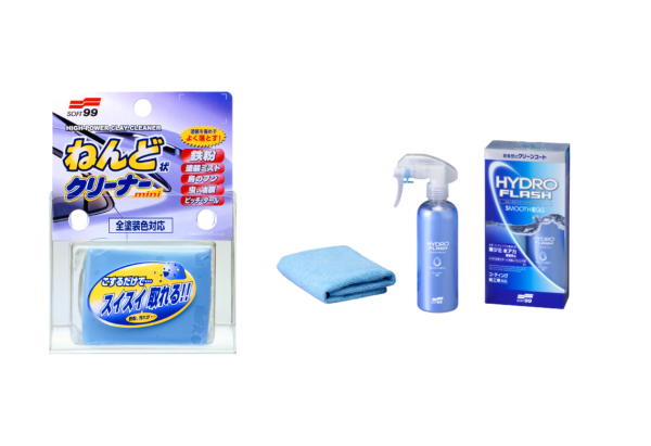 Combo Ultra shine: Clay Bar Surface Smoother Mini + Smooth Eggs Hydroflash.
